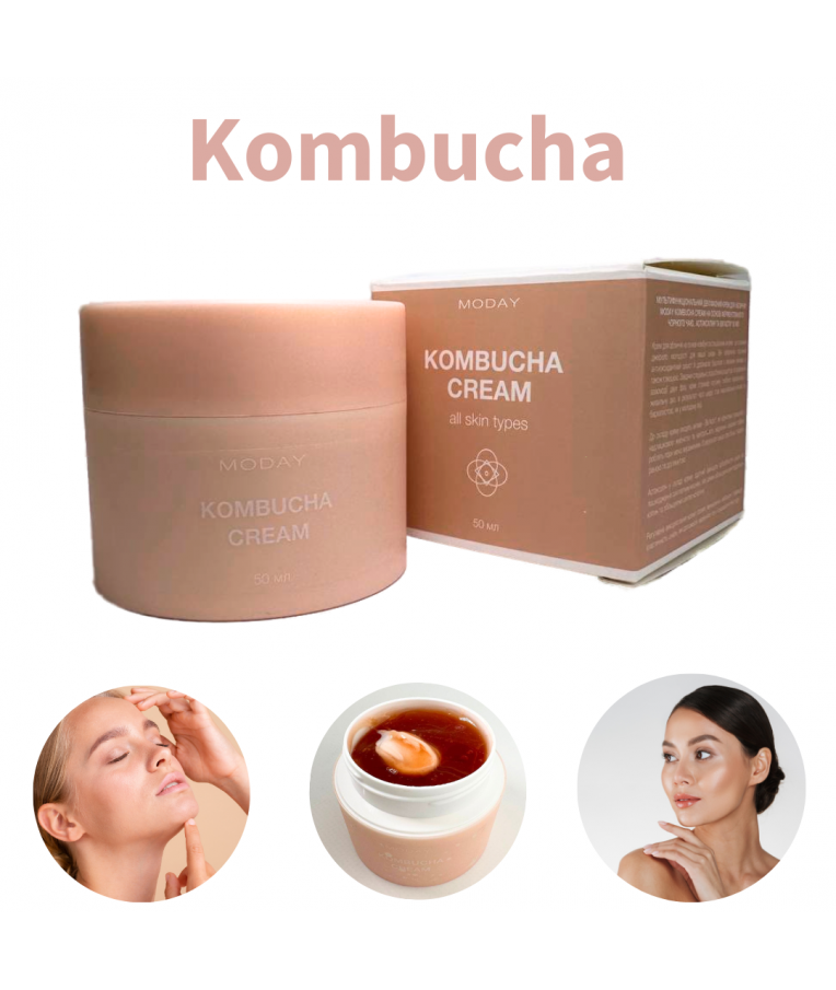 Мультифункціональний двухфазний крем для обличчя MODAY Kombucha